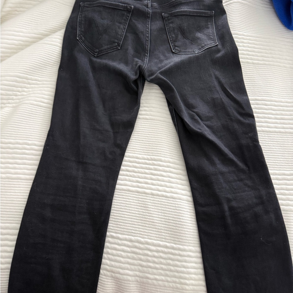 MOTHER Skinny Jeans in Black